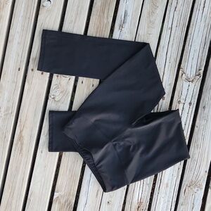 Black Petite Small Straight Leg Legging Yoga Pant Dri-Fit Stretch Comfy